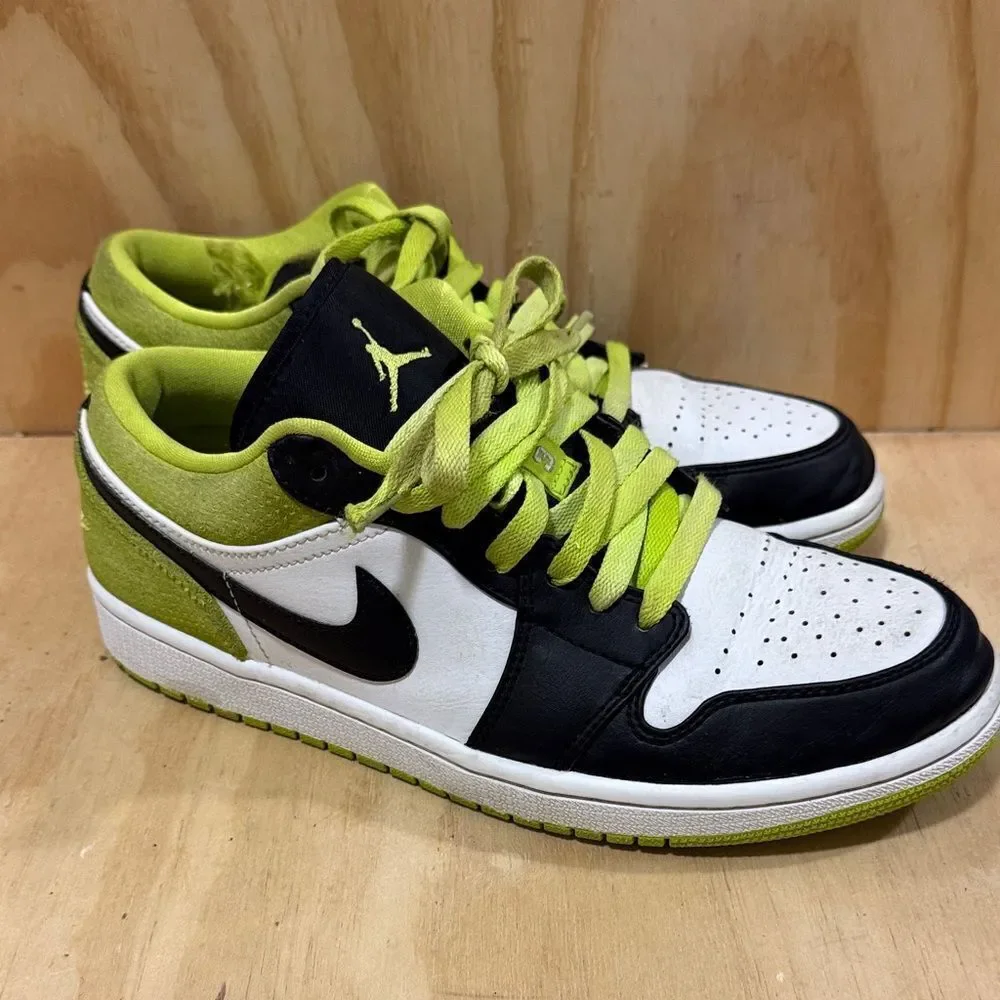 2020 Nike Air Jordan 1 Low SE Black/Black-Cyber-White Size 8 1/2 Men’s
